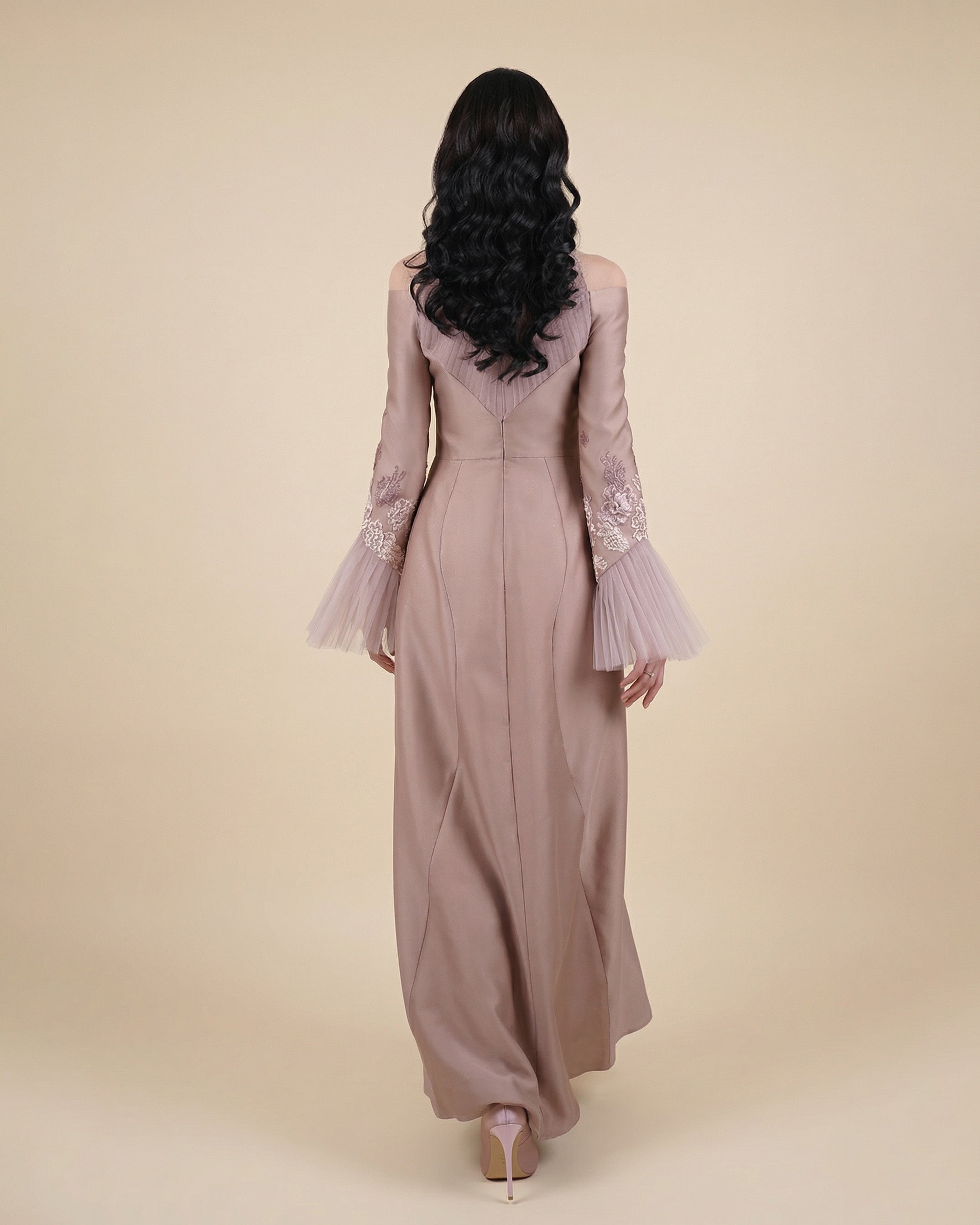 Serena Embellished Maxi Dress – Mocha Rose