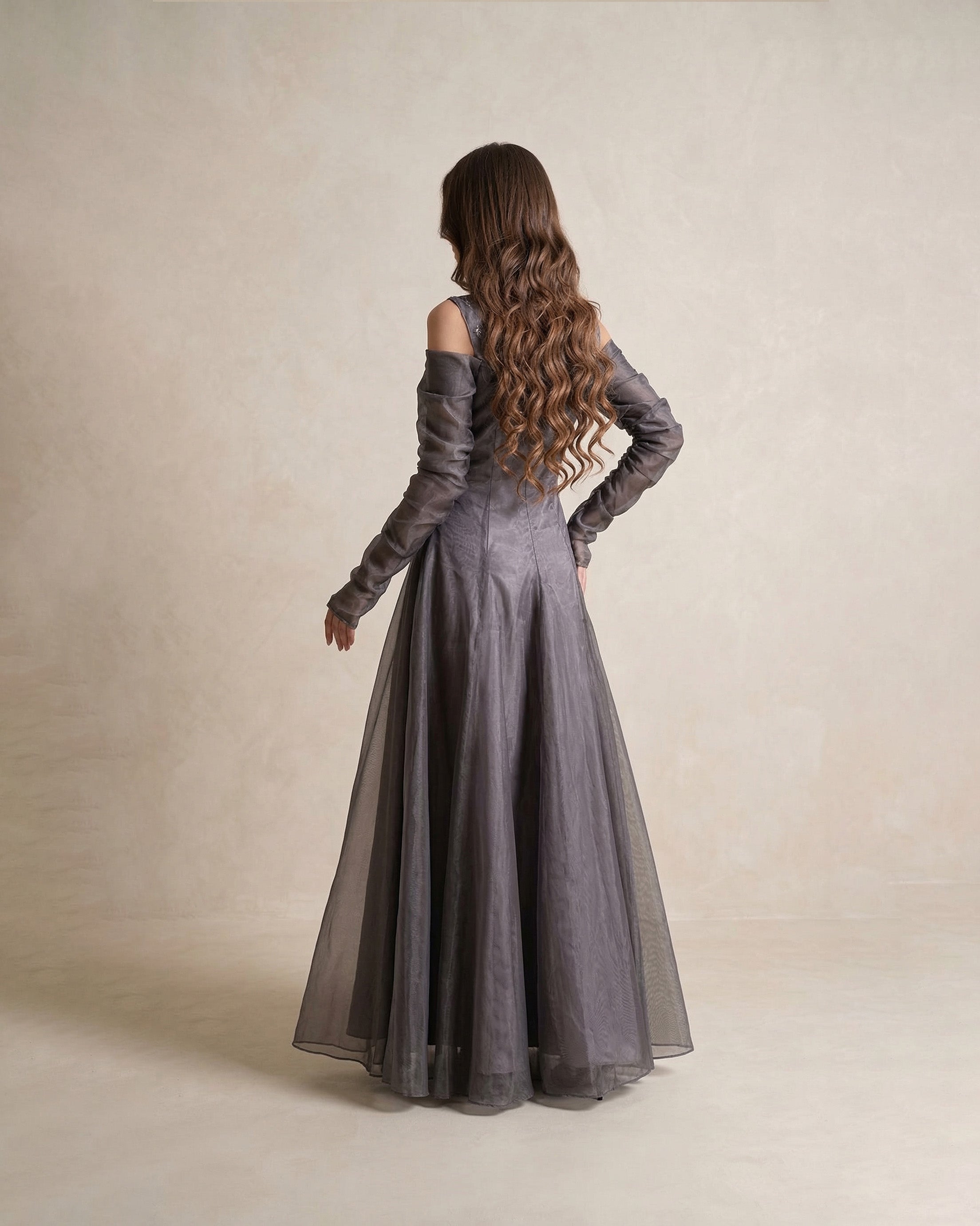 Elise Embellished Maxi Dress – Smoky Mauve