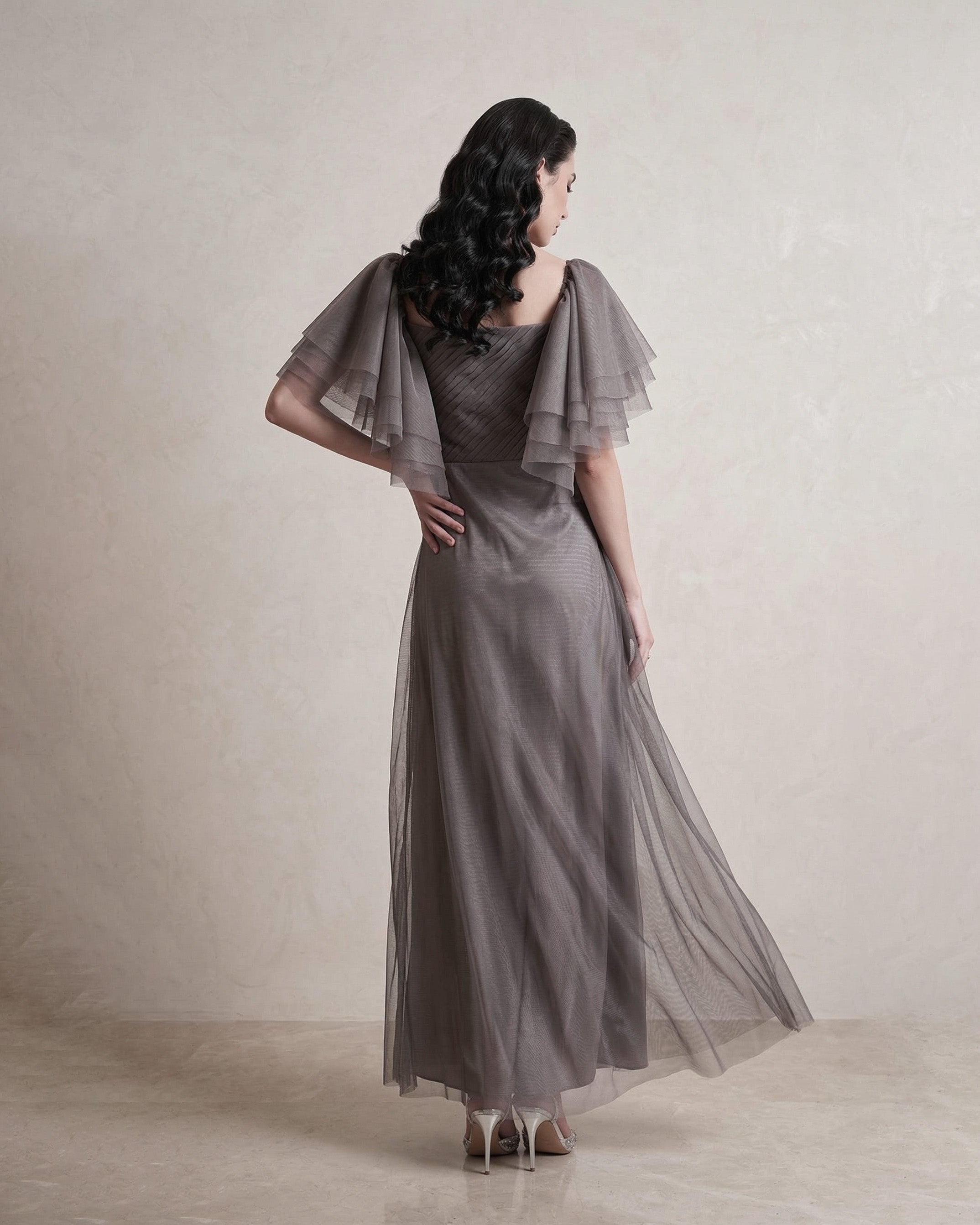 Lyra Embellished Maxi Dress – Smoky Mauve