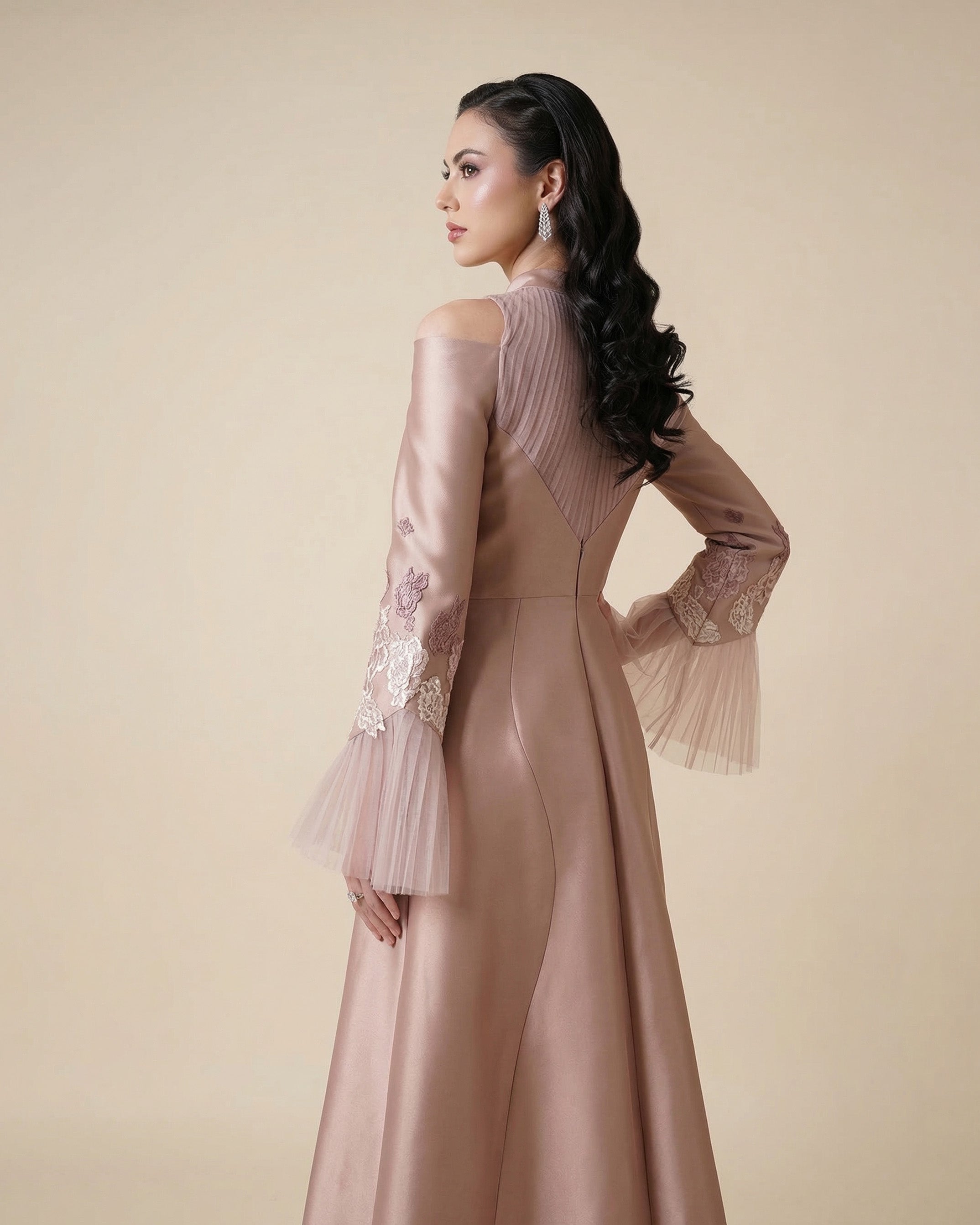 Serena Embellished Maxi Dress – Mocha Rose