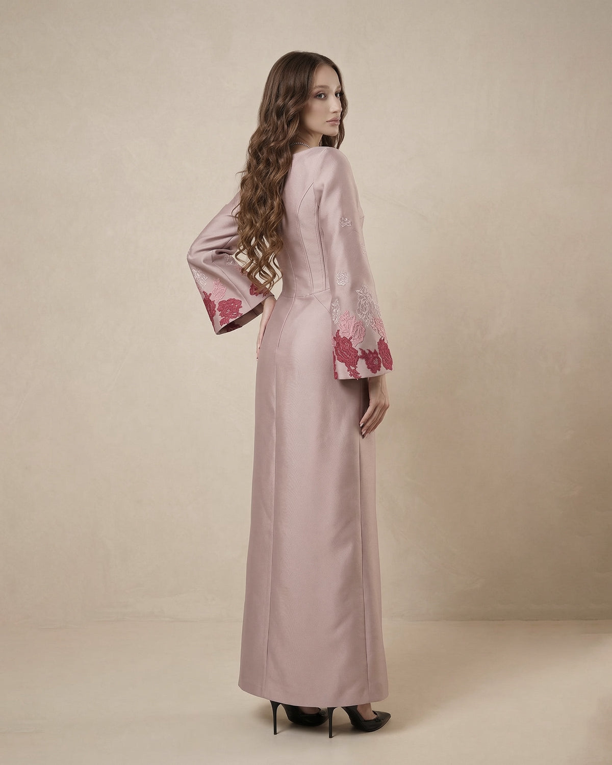 Roseline -  Embroidered Maxi Dress – Blush Rose